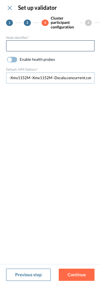 Provide Cluster Participant Settings