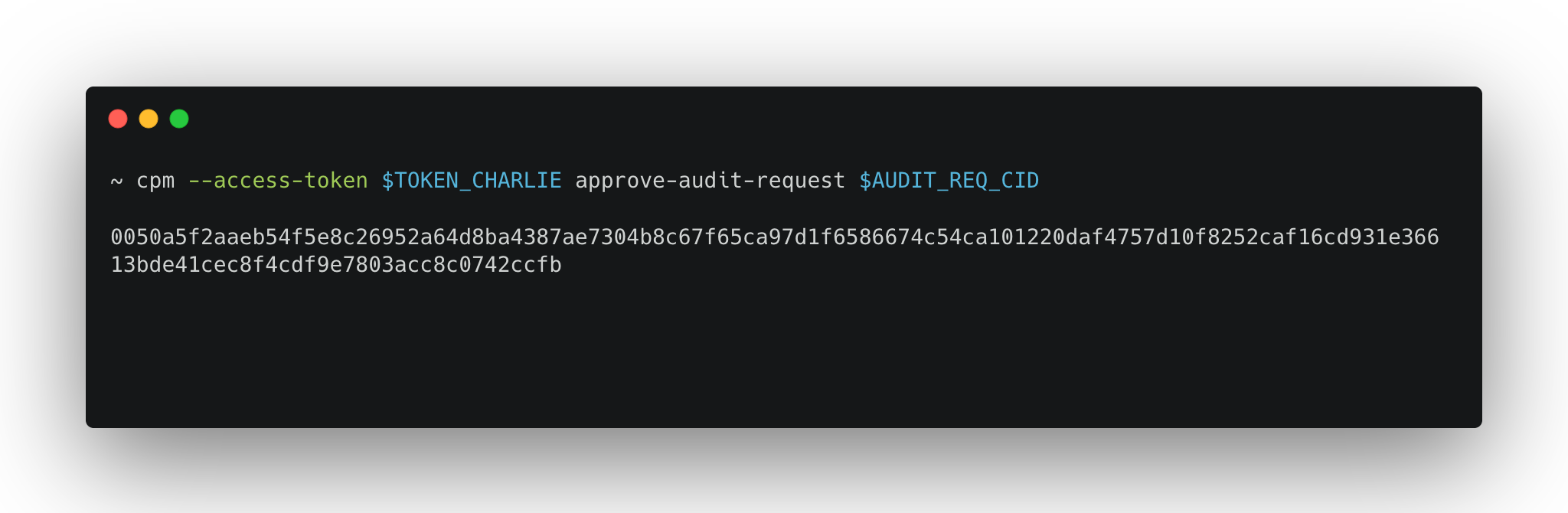 Approve audit requests