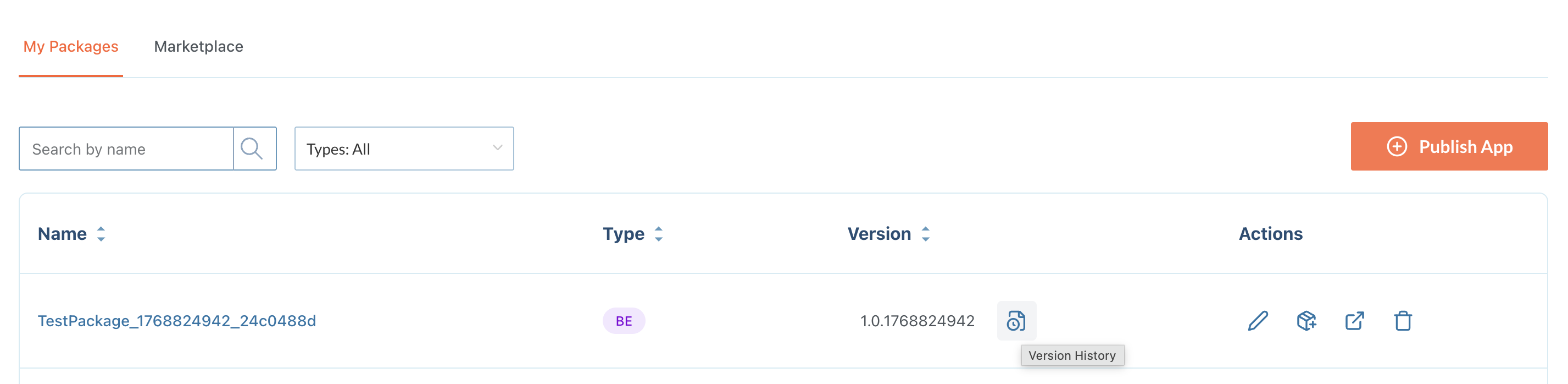 Version History Icon
